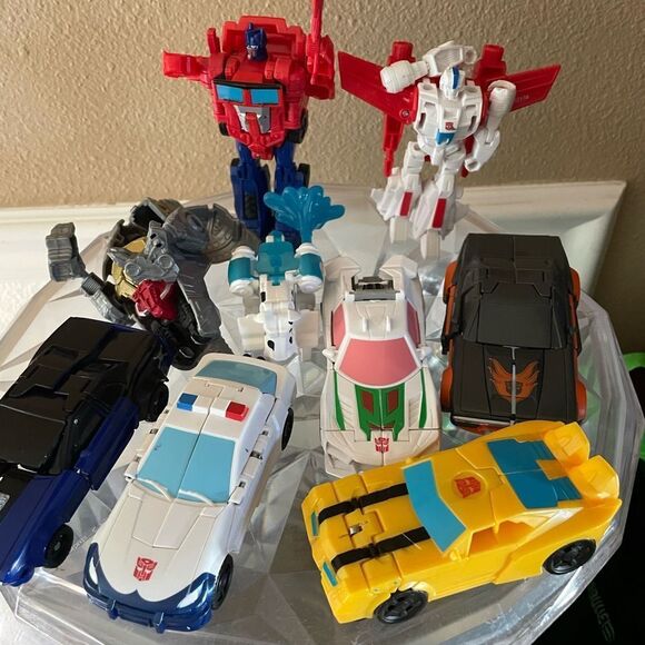 Transformers Action Figure Lot Step 1 4.5 inch Vehicles lot of 9 - Picture 15 of 16